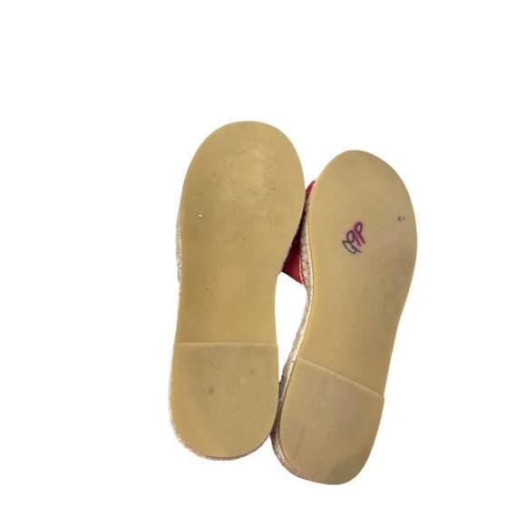 Karl Lagerfeld Womens Red Suede Fringe Espadrille Sandals Size 11 SKU8125 - Picture 6 of 11